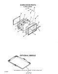 Diagram for 08 - Oven Door , Lit/optional Griddle