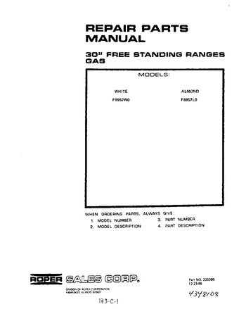 Diagram for F8957W0