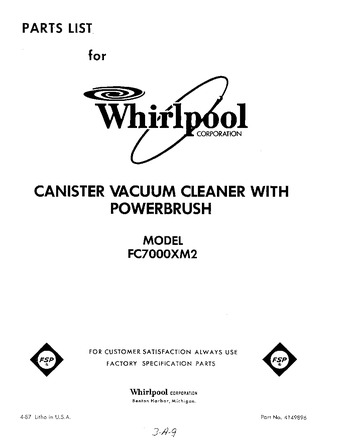 Diagram for FC7000XM2