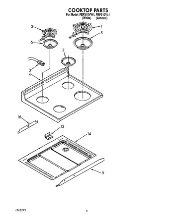 Diagram for FEP310VW1