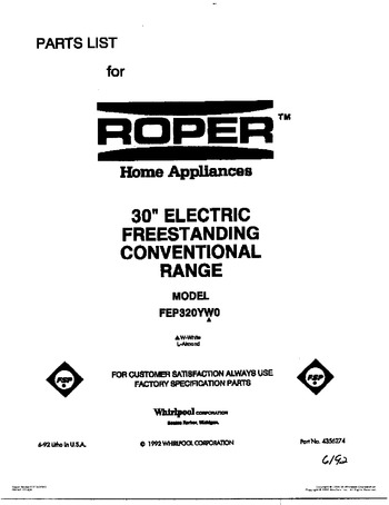 Diagram for FEP320YW0