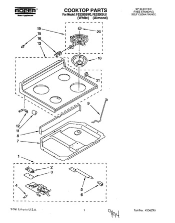 Diagram for FES350BW0