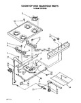 Diagram for 05 - Cooktop And Manifold, Lit/optional