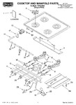 Diagram for 01 - Cooktop And Manifold, Literature