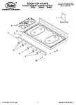 Diagram for 01 - Cooktop Parts