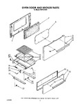 Diagram for 05 - Oven Door And Broiler