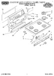 Diagram for 01 - Cooktop And Control Panel, Literature