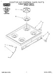 Diagram for 01 - Cooktop And Control Panel