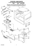 Diagram for 03 - Freezer Liner Parts