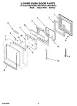 Diagram for 03 - Lower Oven Door Parts