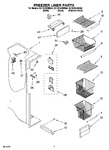 Diagram for 04 - Freezer Liner Parts