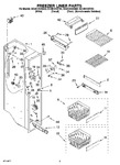 Diagram for 04 - Freezer Liner Parts