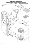 Diagram for 04 - Freezer Liner Parts