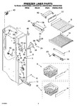 Diagram for 04 - Freezer Liner Parts