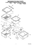 Diagram for 03 - Refrigerator Shelf Parts