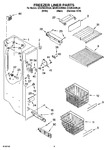 Diagram for 04 - Freezer Liner Parts