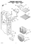 Diagram for 04 - Freezer Liner Parts