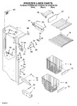 Diagram for 04 - Freezer Liner Parts