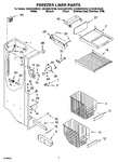 Diagram for 04 - Freezer Liner Parts