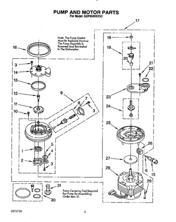 Diagram for GDP8500XXN2