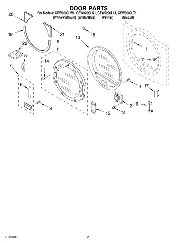 Diagram for GEW9200LL1