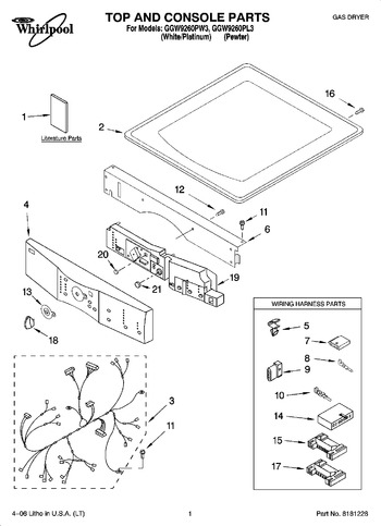 Diagram for GGW9260PW3