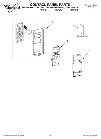 Diagram for GH9185XLB1