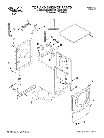 Diagram for GHW9100LW1