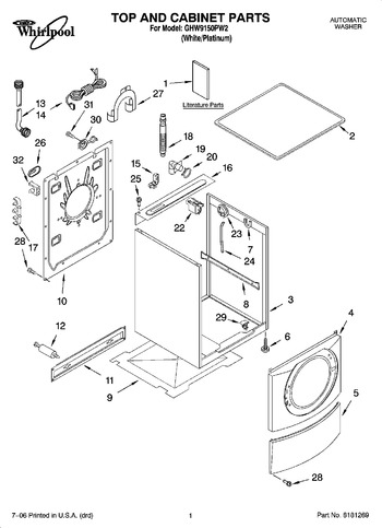 Diagram for GHW9150PW2