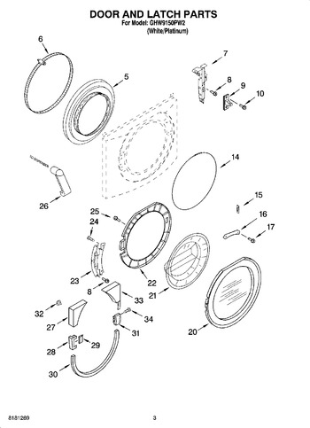 Diagram for GHW9150PW2