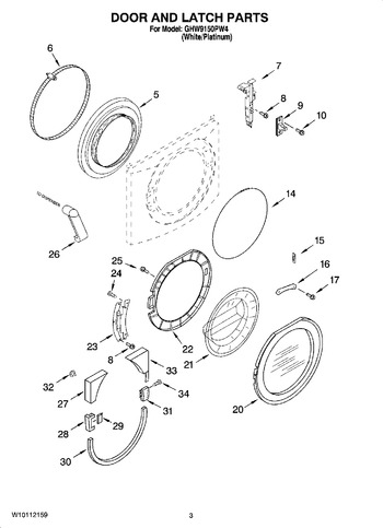 Diagram for GHW9150PW4