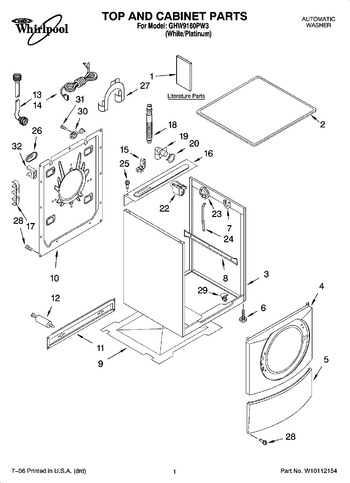 Diagram for GHW9160PW3