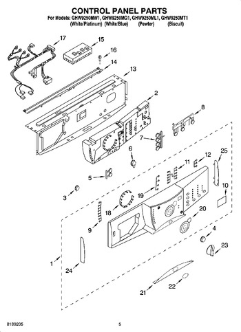 Diagram for GHW9250ML1