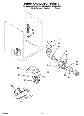 Diagram for GHW9400PW0