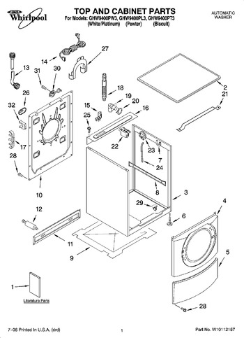 Diagram for GHW9400PW3