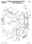 Diagram for 01 - Cabinet Liner And Door Parts