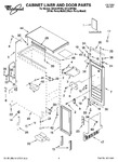 Diagram for 01 - Cabinet Liner And Door Parts