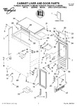 Diagram for 01 - Cabinet Liner And Door, Lit/optional