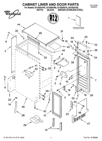 Diagram for GI1500XHT5