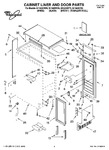 Diagram for 01 - Cabinet Liner And Door Parts