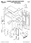 Diagram for 01 - Cabinet Liner And Door Parts