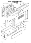 Diagram for 03 - Door And Drawer Parts