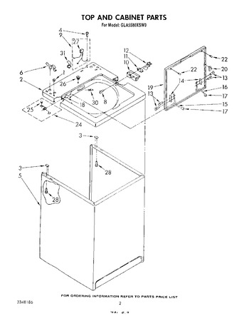 Diagram for GLA5580XSN0