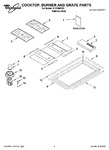 Diagram for 01 - Cooktop, Burner And Grate Parts