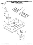 Diagram for 01 - Cooktop, Burner And Grate Parts