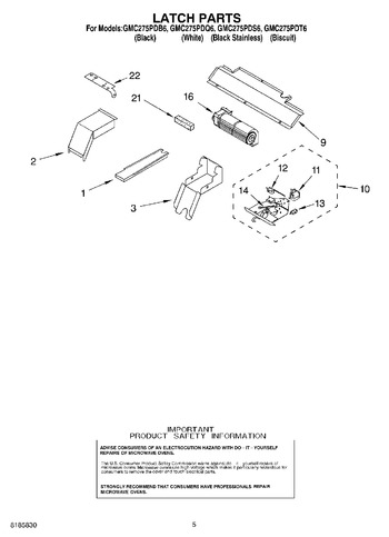 Diagram for GMC275PDQ6