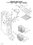 Diagram for 04 - Freezer Liner Parts