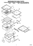 Diagram for 03 - Refrigerator Shelf Parts