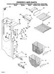 Diagram for 04 - Freezer Liner Parts