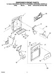 Diagram for 08 - Dispenser Front Parts